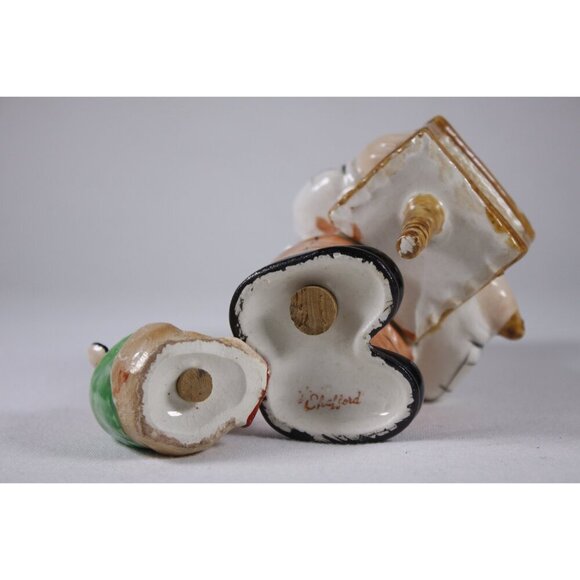 Vintage 1950's Organ Player and Monkey salt and pepper shakers, Shafford hand - Picture 4 of 10